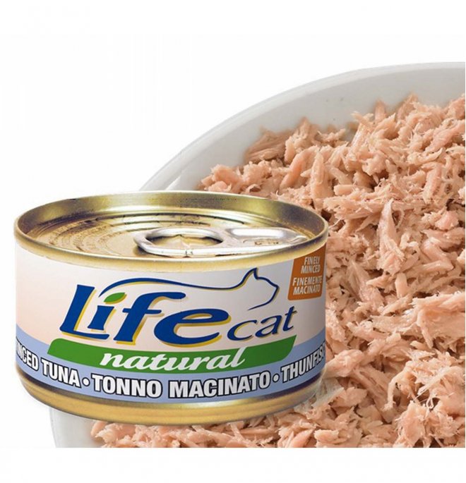 LIFE CAT NATURAL TONNO MACINATO 85 GR.