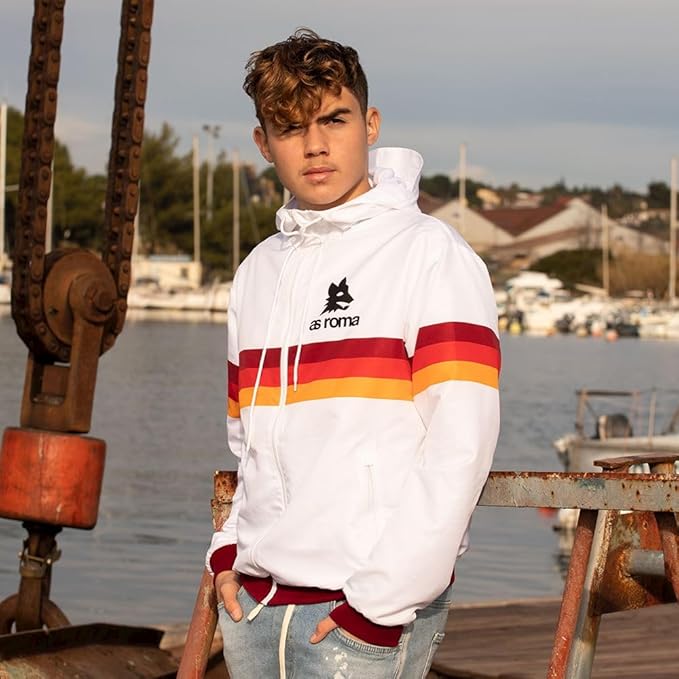 AS Roma Wind Jacket 1980's Collection Retro Style - Copa-2