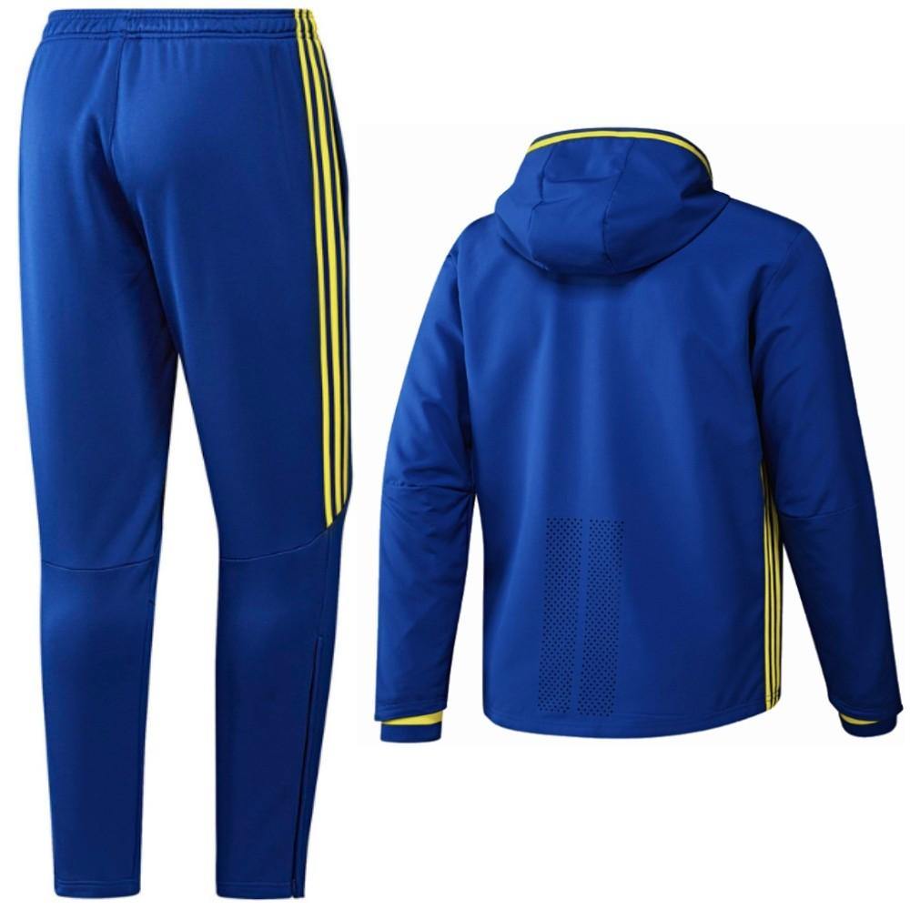 Spain Presentation Soccer Tracksuit Euro 2016 Blue - Adidas-1