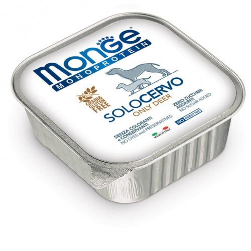 MONGE MONOPROTEICO SOLO CERVO 150 GR.