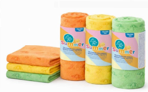 LEOPET TELO MARE PER ANIMALI COLORI ASSORTITI
