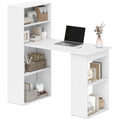 Bureau informatique, bureau avec rangement, 6 compartments ouverts, table d'ordinateur pour chambre, studio, 120-0