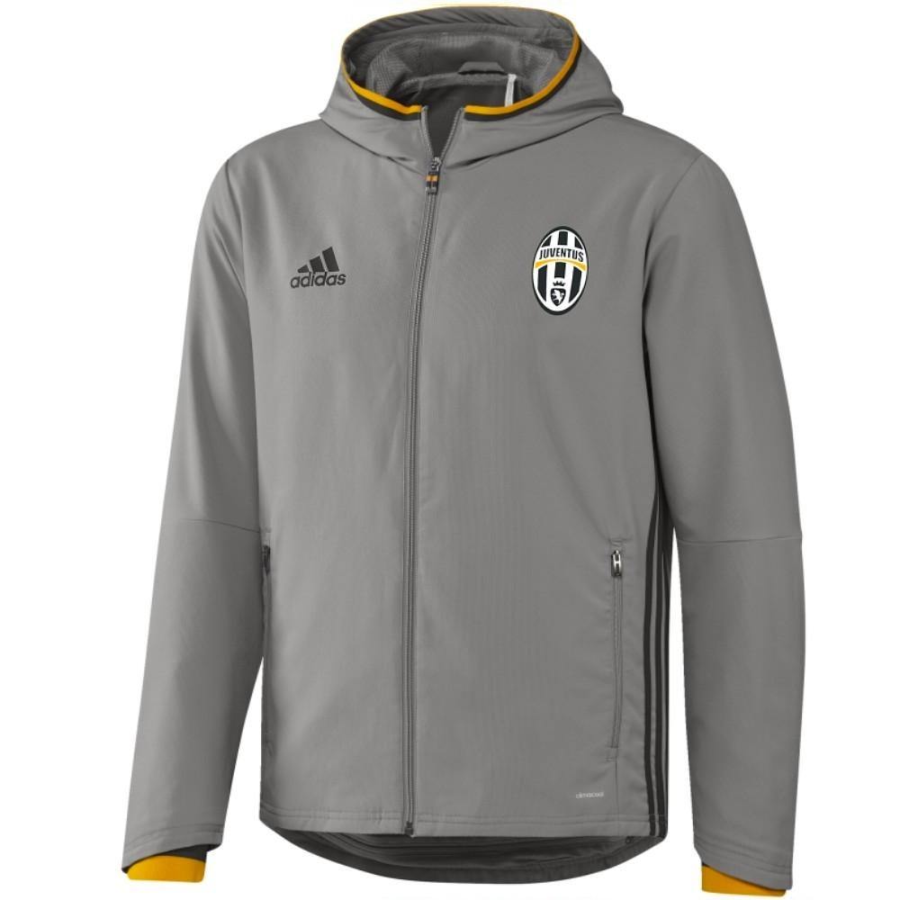 Juventus Grey Presentation Soccer Tracksuit 2016/17 - Adidas-2