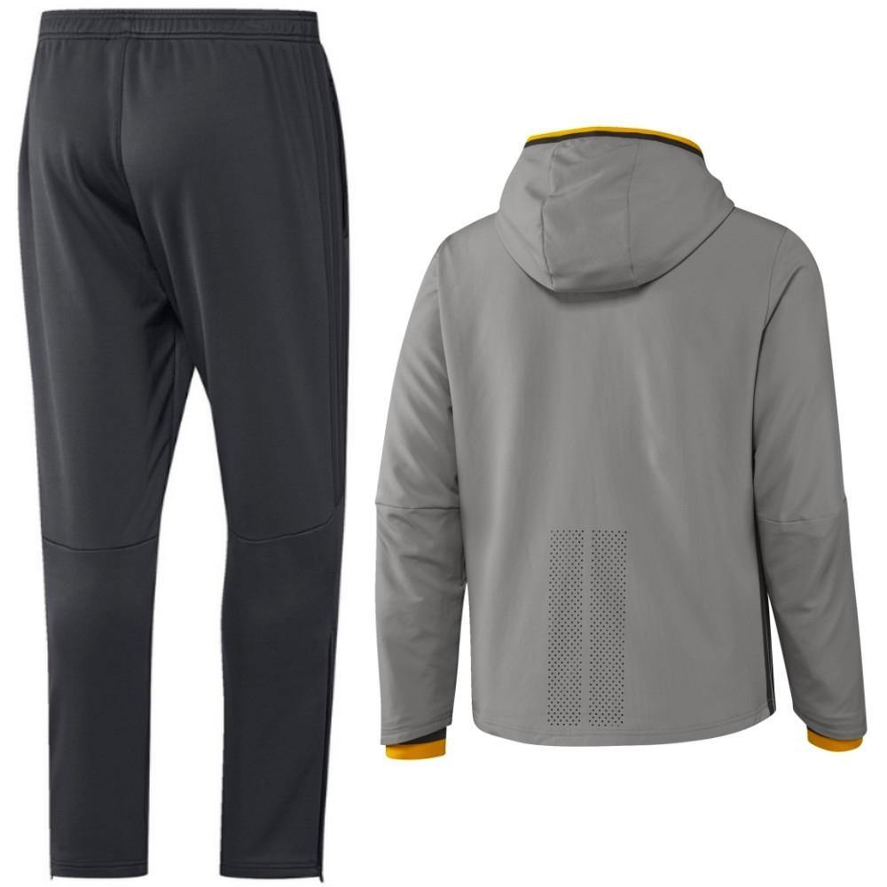 Juventus Grey Presentation Soccer Tracksuit 2016/17 - Adidas-1