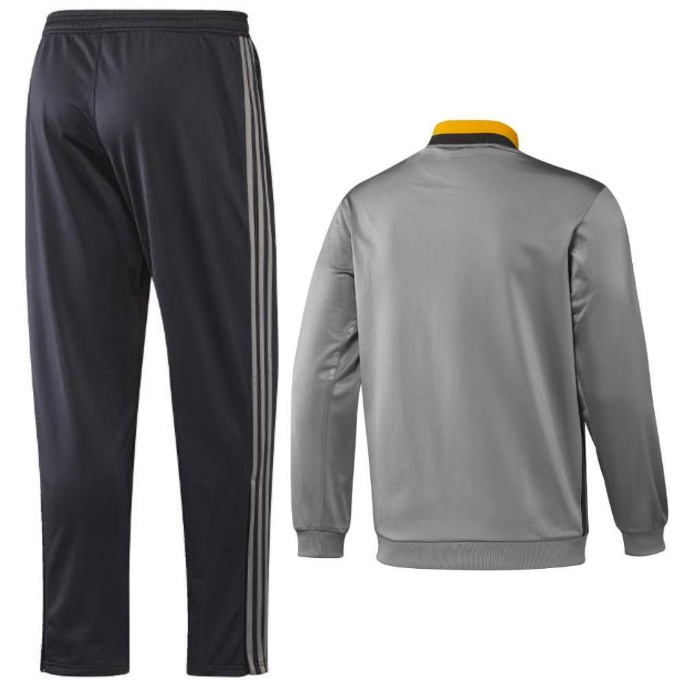 Juventus Grey Training Soccer Tracksuit 2016/17 - Adidas-1