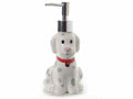 DISPENSER SAPONE IN CERAMICA A FORMA DI CAGNOLINO 210 ML.