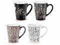 TAZZA MUG IN CERAMICA CON DECORI CANE & GATTO