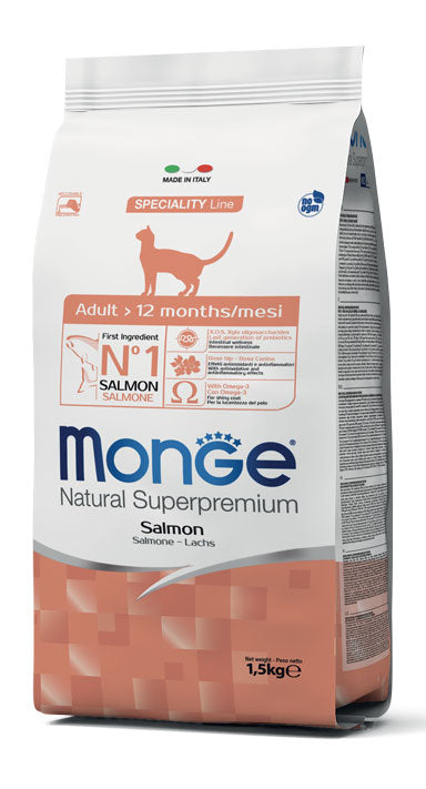 MONGE SUPERPREMIUM CAT ADULT SALMONE 400 GR.