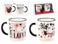 SET 2 TAZZE IN PORCELLANA CON DESIGN "ANIMAL LOVE"