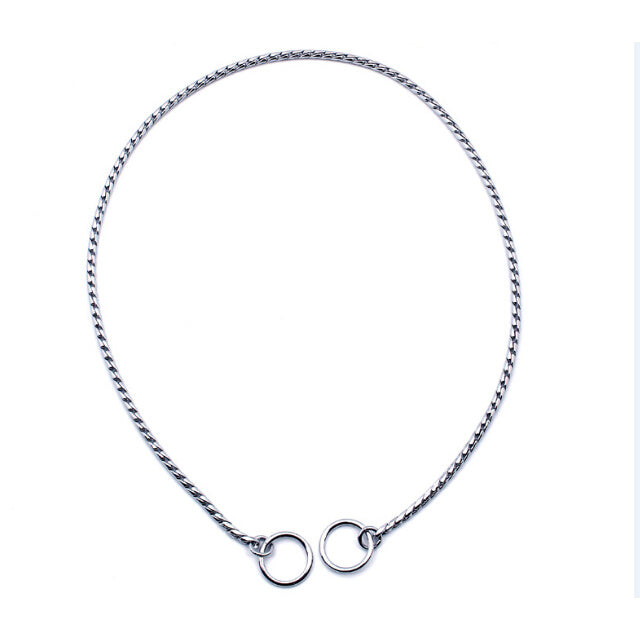ALSO COLLARE A STRANGOLO CROMATO DA ESPOSIZIONE 3 MM. x 65 CM.