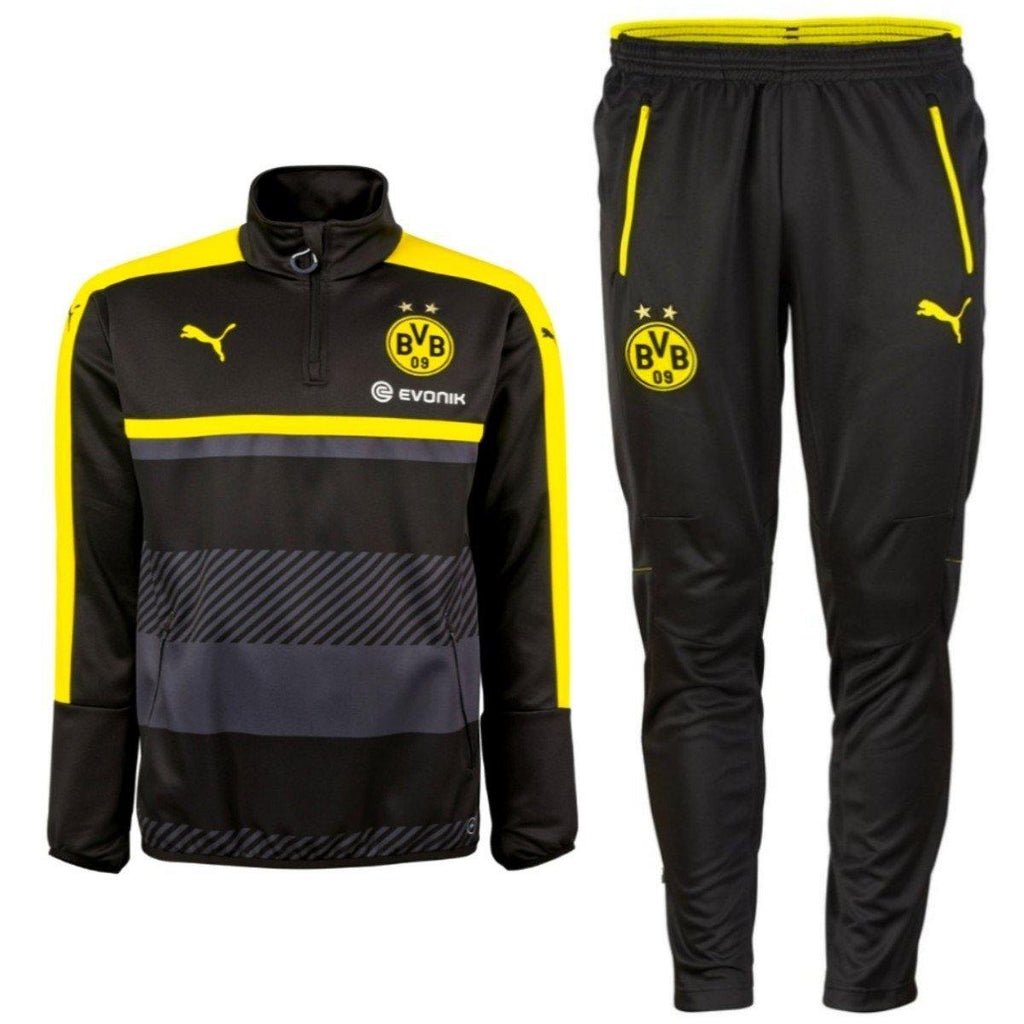 Borussia Dortmund Technical Training Soccer Tracksuit 2016/17 Black - Puma-0