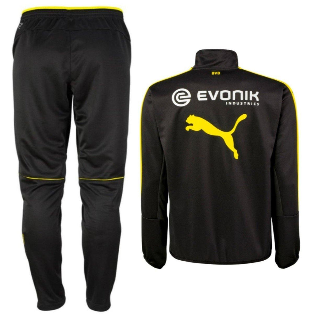 Borussia Dortmund Technical Training Soccer Tracksuit 2016/17 Black - Puma-1