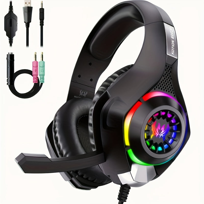 Gaming Headset PC PS4 PS5 Xbox RGB-0