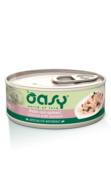 OASY CAT SPECIALITA' NATURALE POLLO CON SPINACI 70 GR.
