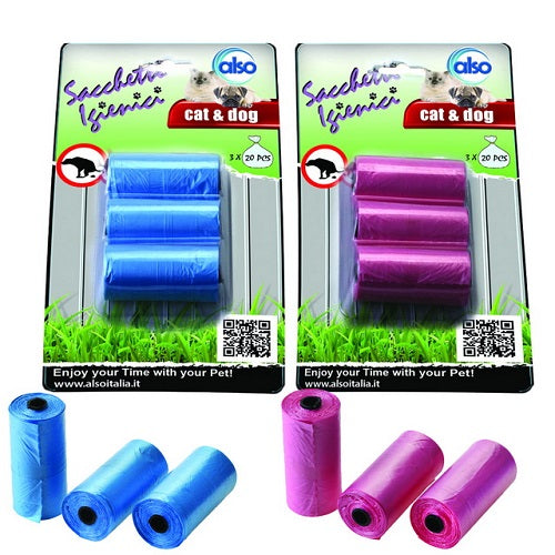 ALSO SACCHETTI IGIENICI 3 x 20 PZ.