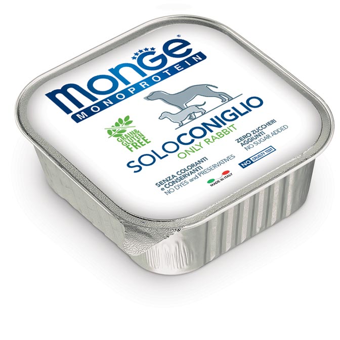 MONGE MONOPROTEICO SOLO CONIGLIO 150 GR.