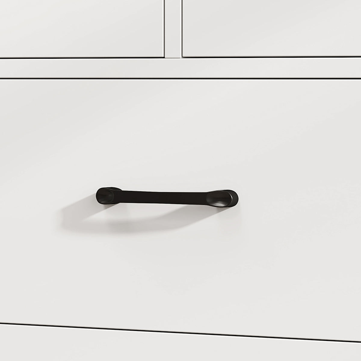 Buffet Cuisine, Meuble de Rangement avec 5 Tiroirs et Porte, Style Rustique, 100 x 40 x 94 cm, Blanc-8