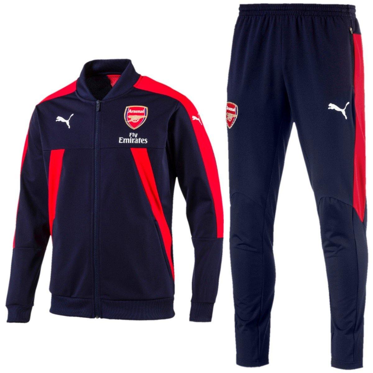 Arsenal Pre-Match Training Soccer Tracksuit 2017 Navy - Puma-0