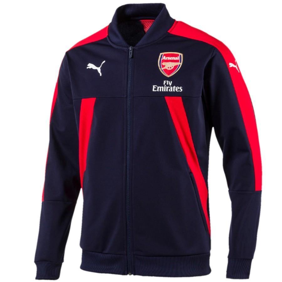 Arsenal Pre-Match Training Soccer Tracksuit 2017 Navy - Puma-1