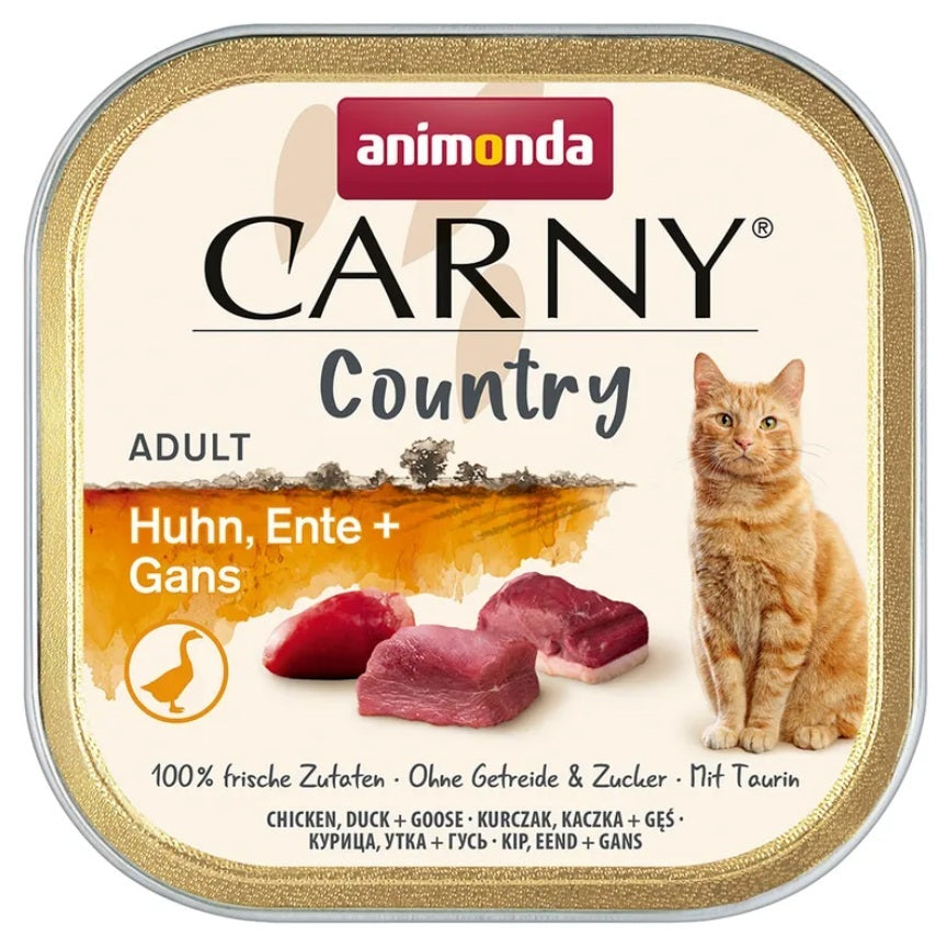 Animonda Carny Country Adult  100 g Umido per gatto con Pollo, Anatra + Oca