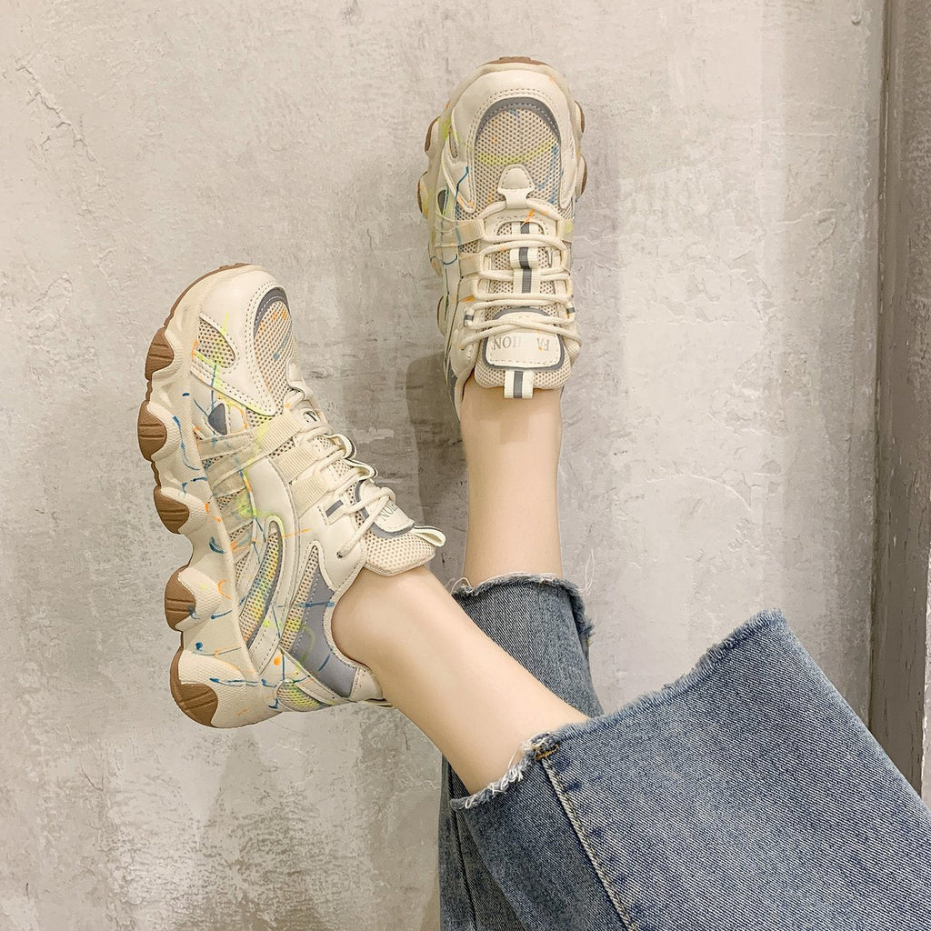 Luminous super fire daddy shoes women trend sneakers-3