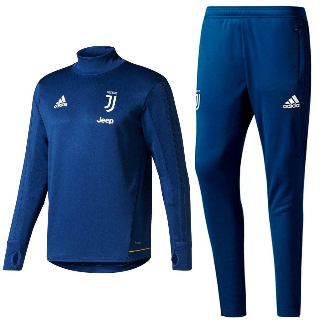 Juventus Blue Training Technical Soccer Tracksuit 2017/18 - Adidas-0
