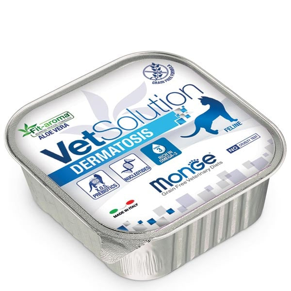 MONGE VETSOLUTION CAT DERMATOSIS 100 GR.