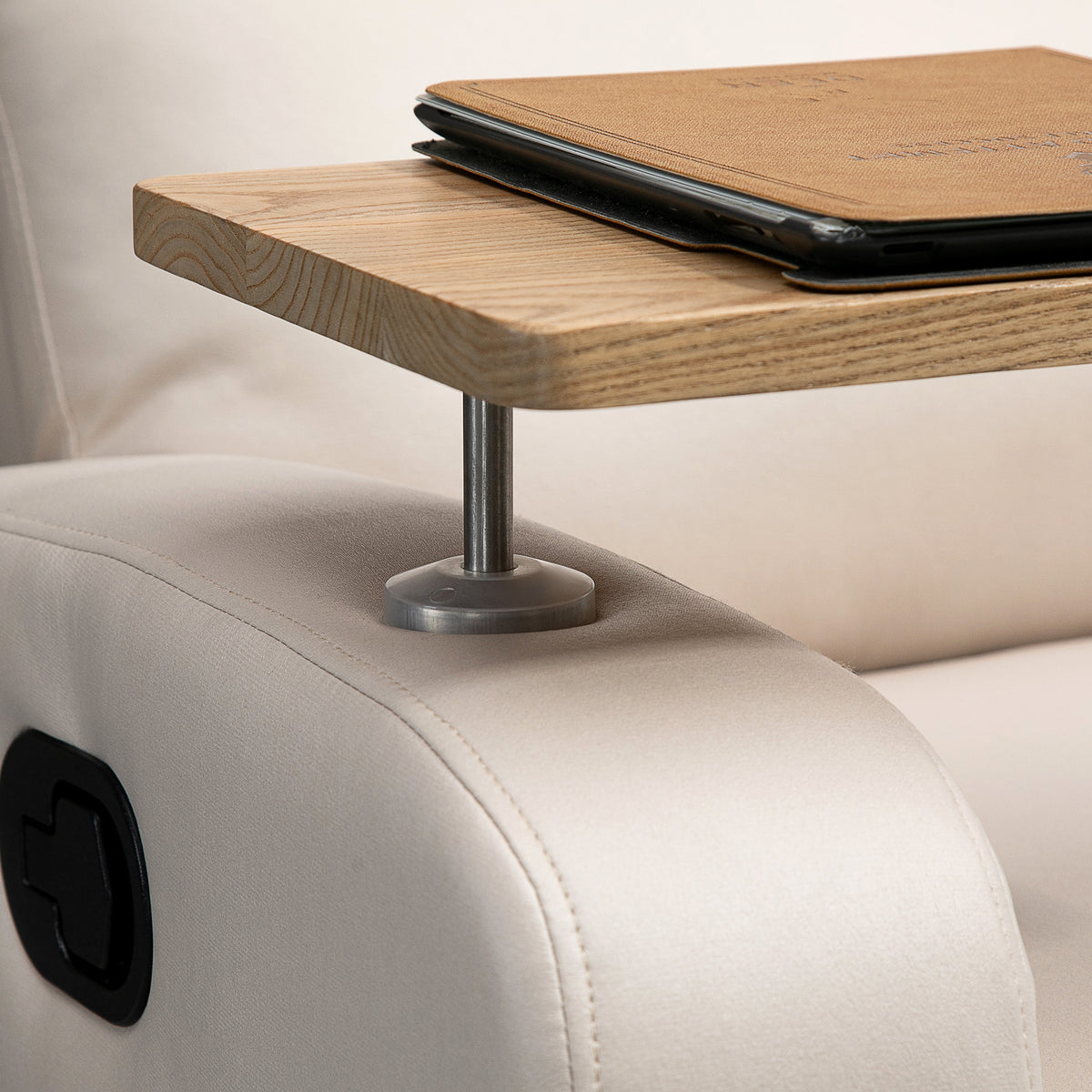 Fauteuil de relaxation fauteuil de massage inclinable avec Tablette, Poches latérales et Télécommande chaise TV-7