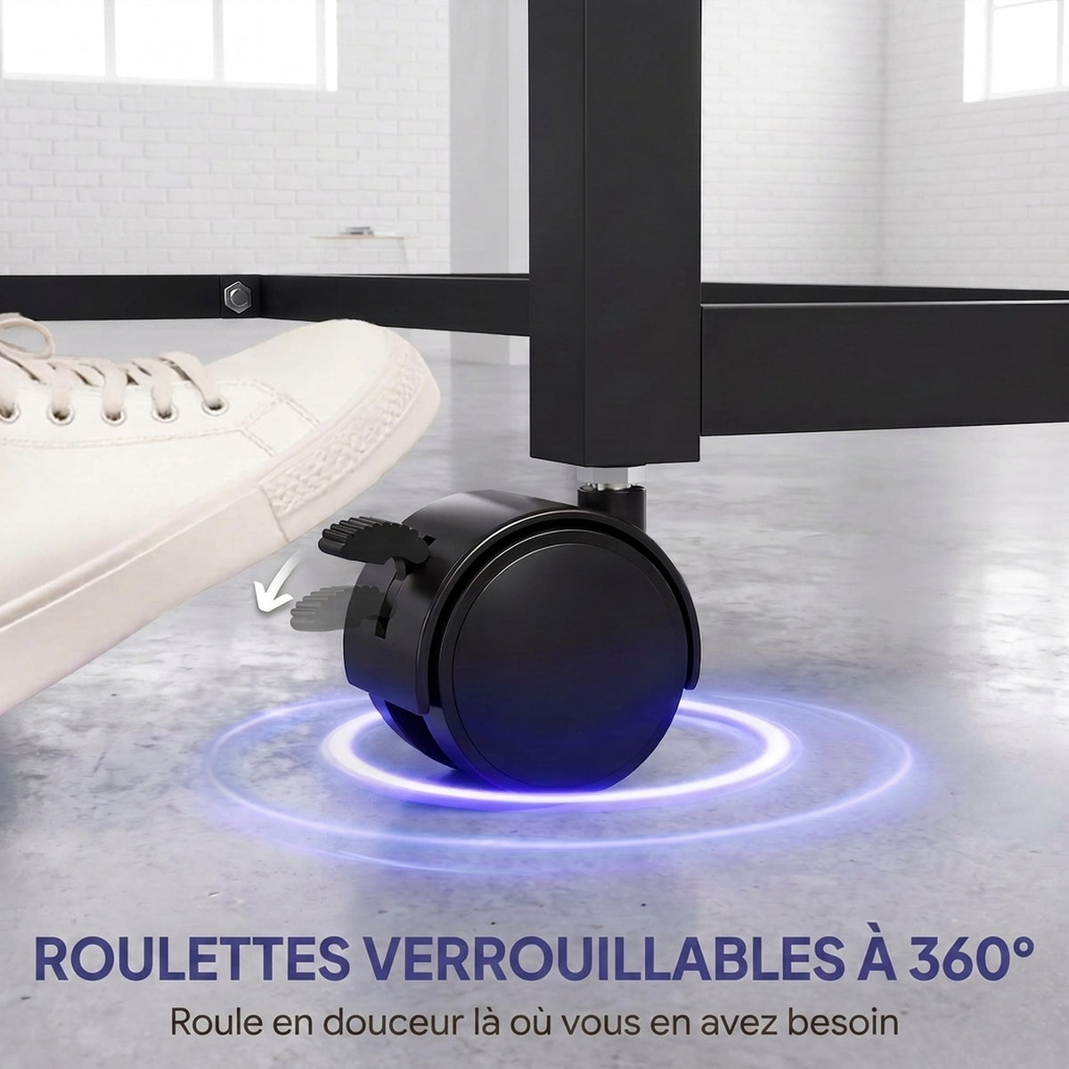 Table de tennis de table ping-pong pliable compacte 4 roulettes pour intérieur 274L x 152,5l x 75,5H cm-6