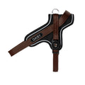 Pettorina Y memopet® ID Marrone Personalizzabile SM (40-50 cm)