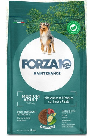 FORZA 10 ADULT MEDIUM CERVO & PATATE 12 KG.