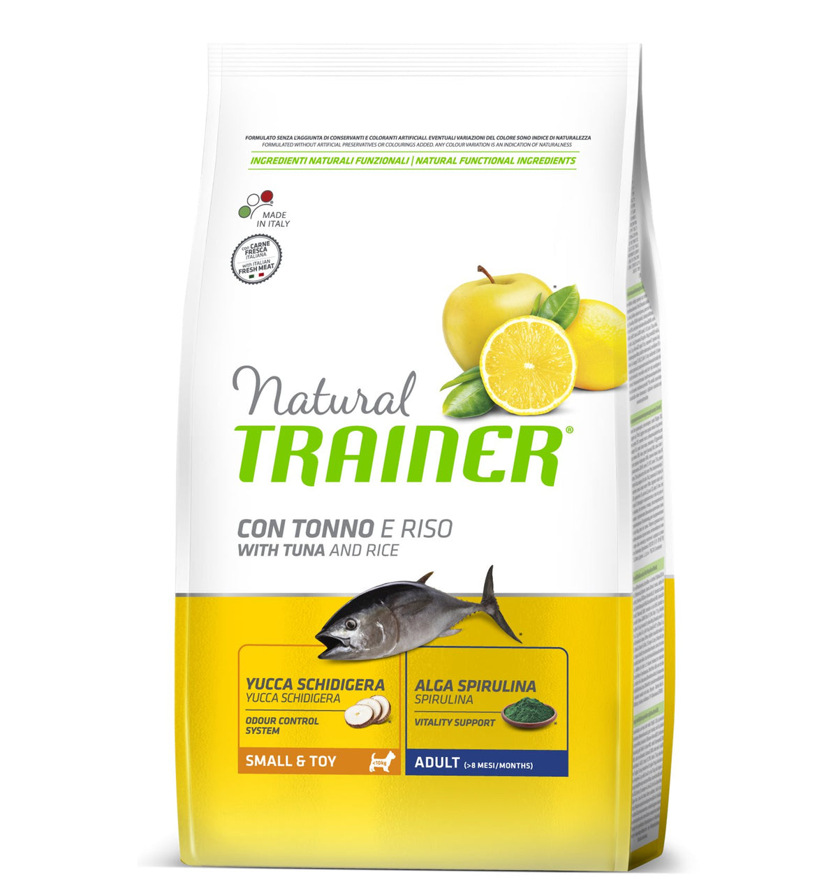 NATURAL TRAINER SMALL & TOY ADULT TONNO & RISO 800 GR.