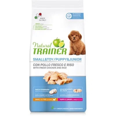 NATURAL TRAINER SMALL & TOY PUPPY & JUNIOR POLLO FRESCO 800 GR.