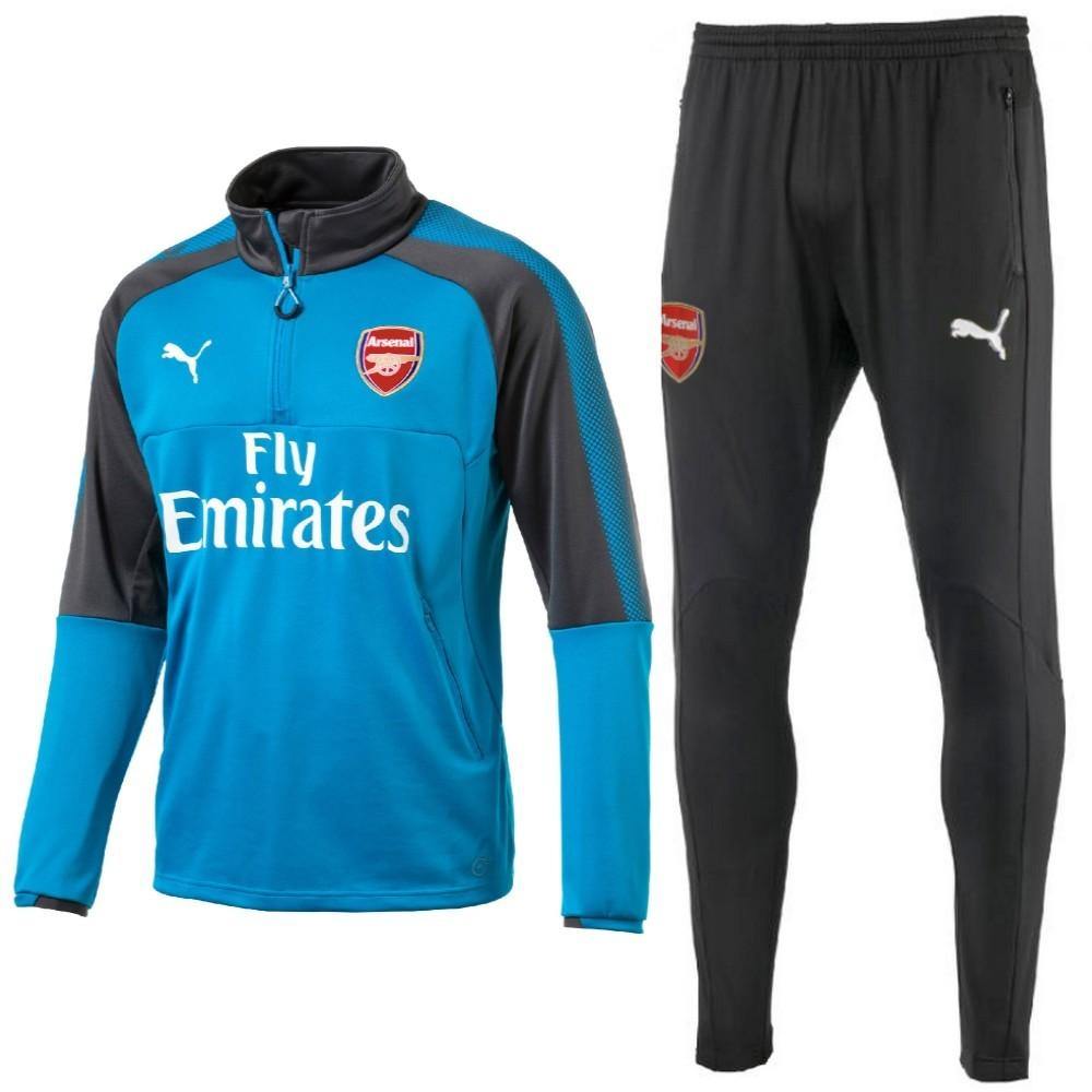 Arsenal FC blue Technical Training Soccer Tracksuit 2017/18 - Puma-0