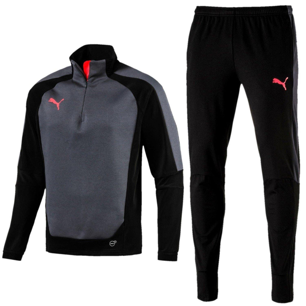 Puma Teamwear Evotrg Winter Technical Training Soccer Tracksuit - Black/Ebony-0