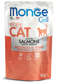 MONGE GRILL CAT KITTEN BOCCONCINI IN JELLY SALMONE 85 GR.