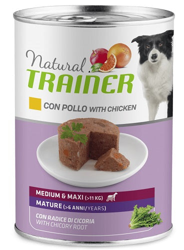 Natural Trainer Pate Medium & Maxi Mature con Pollo 400 GR.