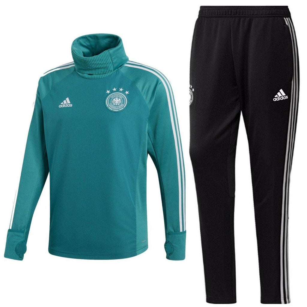 Germany Green Polar Tech Training Soccer Tracksuit 2018/19 - Adidas-0