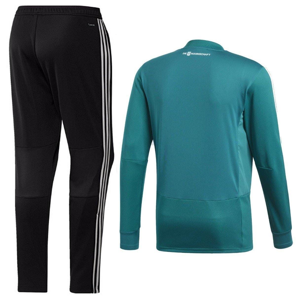Germany Technical Hybrid Sweat Soccer Tracksuit 2018/19 Green - Adidas-1