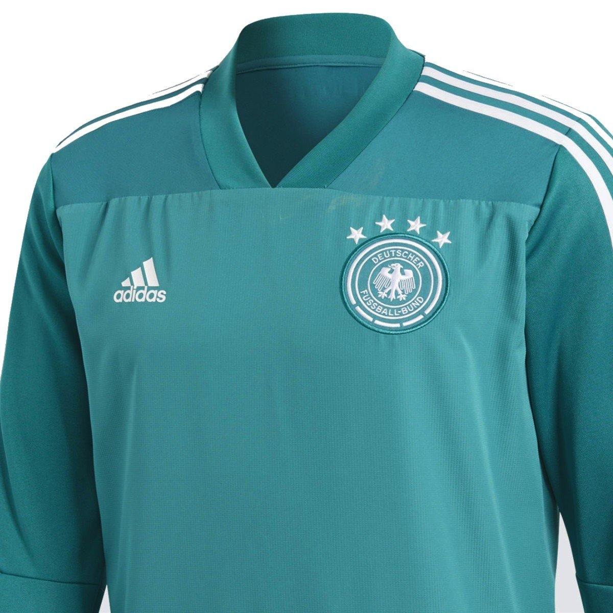 Germany Technical Hybrid Sweat Soccer Tracksuit 2018/19 Green - Adidas-2