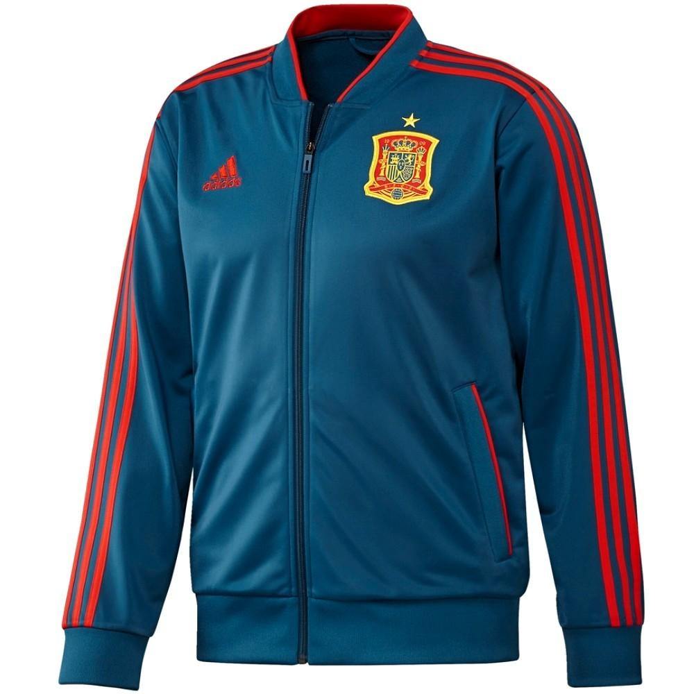 Spain Players Training Bench Soccer Tracksuit 2018/19 - Adidas-2