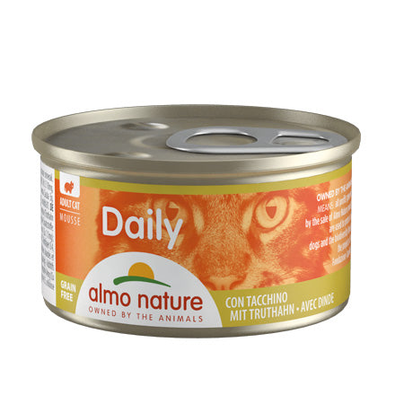 ALMO NATURE CAT DAILY MOUSSE TACCHINO 85 GR.