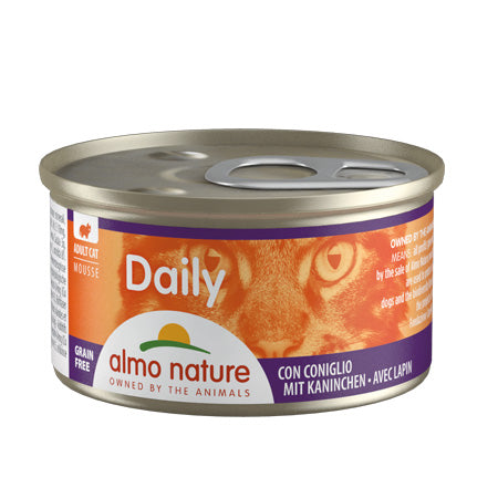 ALMO NATURE CAT DAILY MOUSSE CONIGLIO 85 GR.