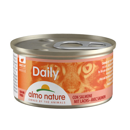 ALMO NATURE CAT DAILY MOUSSE SALMONE 85 GR.