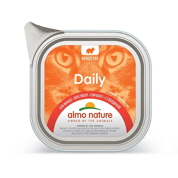 ALMO NATURE CAT DAILY MANZO 100 GR.