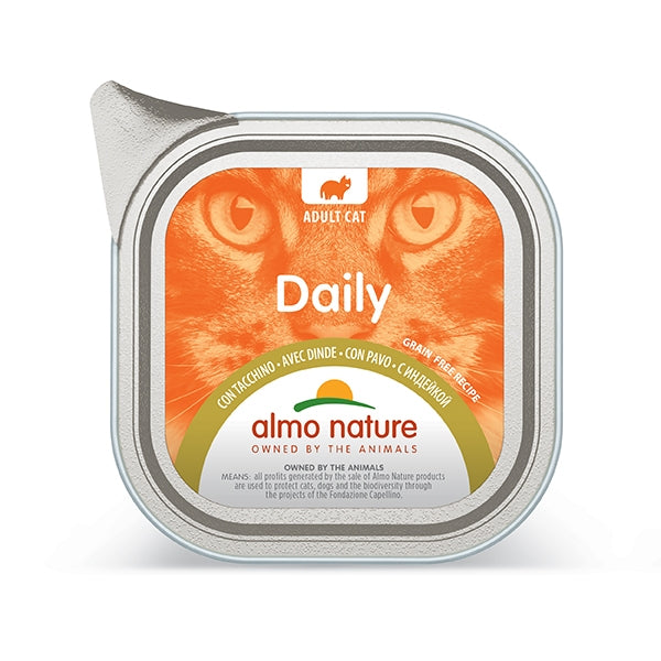 ALMO NATURE CAT DAILY TACCHINO 100 GR.