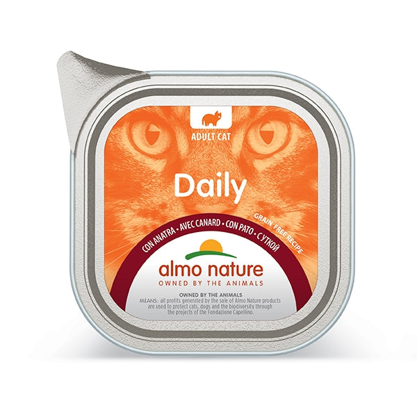ALMO NATURE CAT DAILY ANATRA 100 GR.