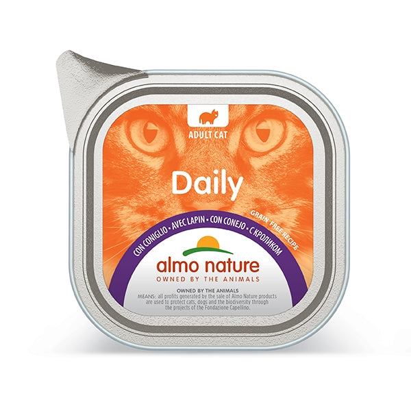 ALMO NATURE CAT DAILY CONIGLIO 100 GR.