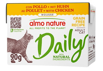 ALMO NATURE CAT DAILY MOUSSE POLLO 90 GR.