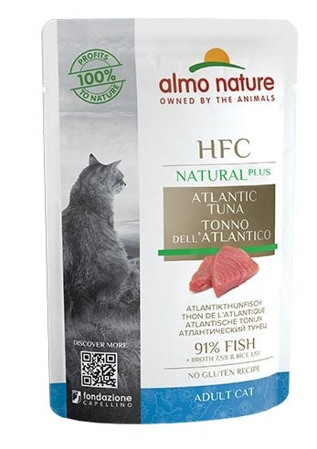 ALMO NATURE CAT NATURAL PLUS TONNO DELL'ATLANTICO 55 GR.
